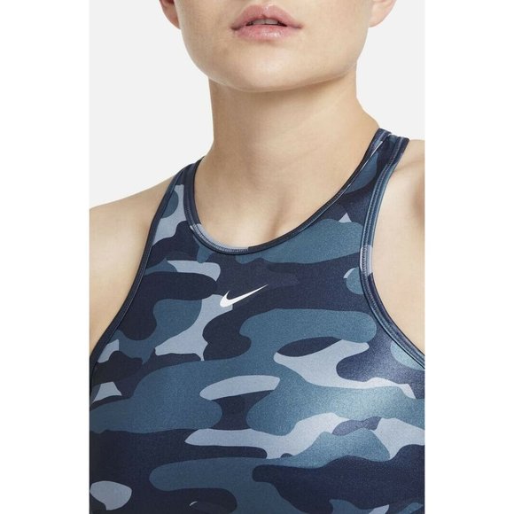 Nike Swoosh Sports Bra Women's Size Small Medium Support Dri-FIT DD1199-493 - Picture 5 of 8